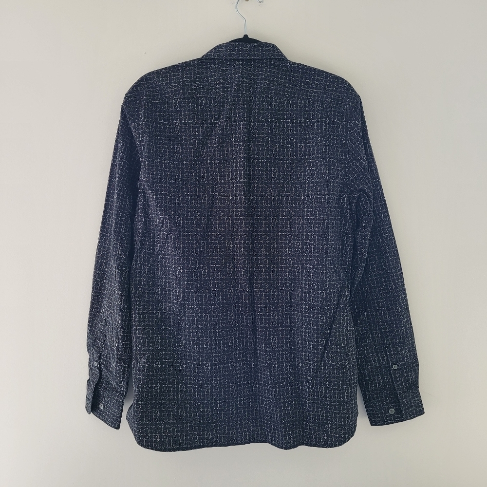 John Varvatos Patterned Button Down Cotton Shirt … - image 2